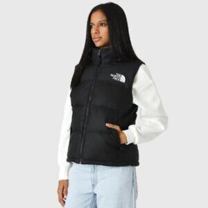 North Face Black Nuptse Down Puffer Vest - 700-fill, Large